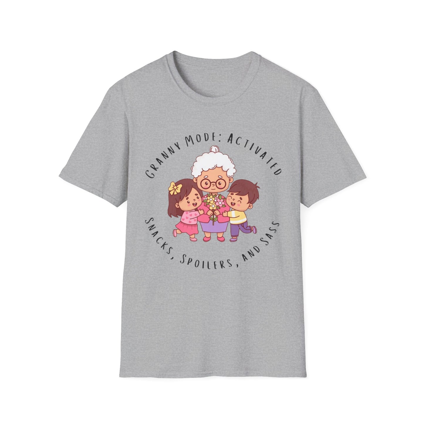 Granny Mode Activation T-Shirt, Cute Grandma Shirt, Family Moments Tee, Gift for Grandma, Fun Vintage Style Tee