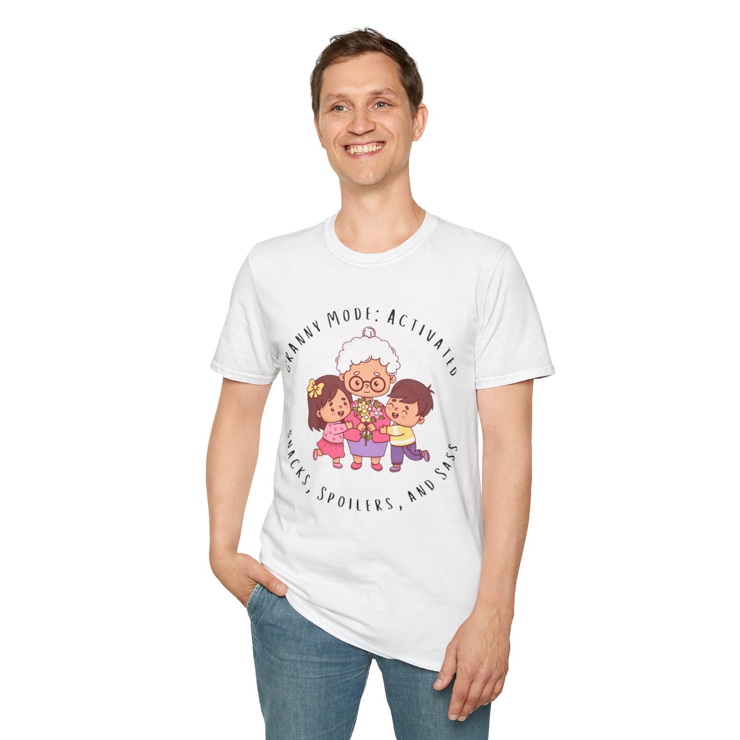Granny Mode Activation T-Shirt, Cute Grandma Shirt, Family Moments Tee, Gift for Grandma, Fun Vintage Style Tee