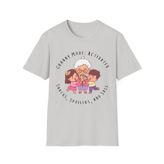 Granny Mode Activation T-Shirt, Cute Grandma Shirt, Family Moments Tee, Gift for Grandma, Fun Vintage Style Tee