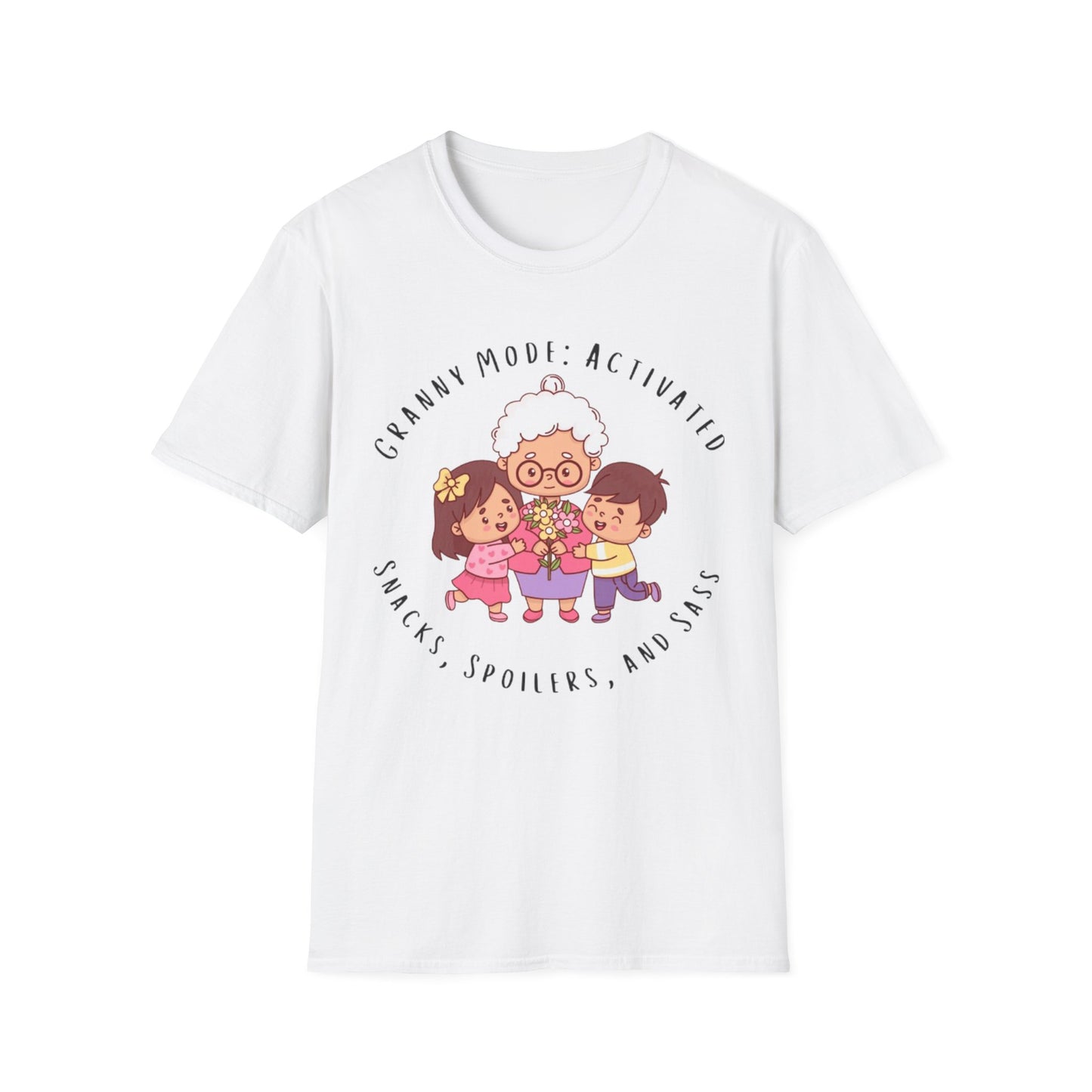 Granny Mode Activation T-Shirt, Cute Grandma Shirt, Family Moments Tee, Gift for Grandma, Fun Vintage Style Tee