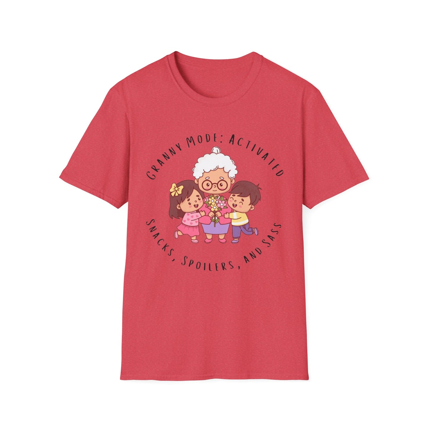 Granny Mode Activation T-Shirt, Cute Grandma Shirt, Family Moments Tee, Gift for Grandma, Fun Vintage Style Tee