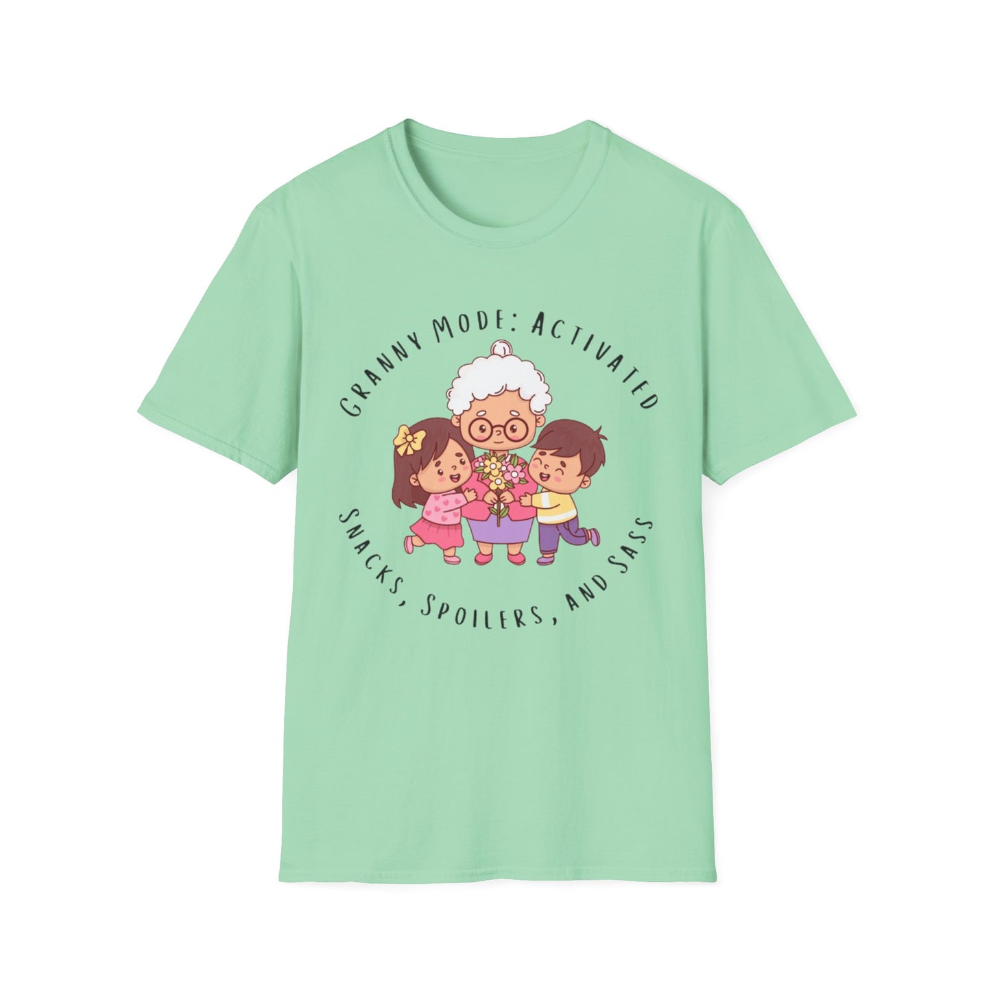 Granny Mode Activation T-Shirt, Cute Grandma Shirt, Family Moments Tee, Gift for Grandma, Fun Vintage Style Tee