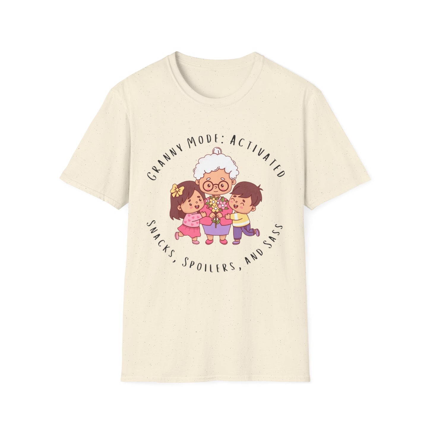 Granny Mode Activation T-Shirt, Cute Grandma Shirt, Family Moments Tee, Gift for Grandma, Fun Vintage Style Tee
