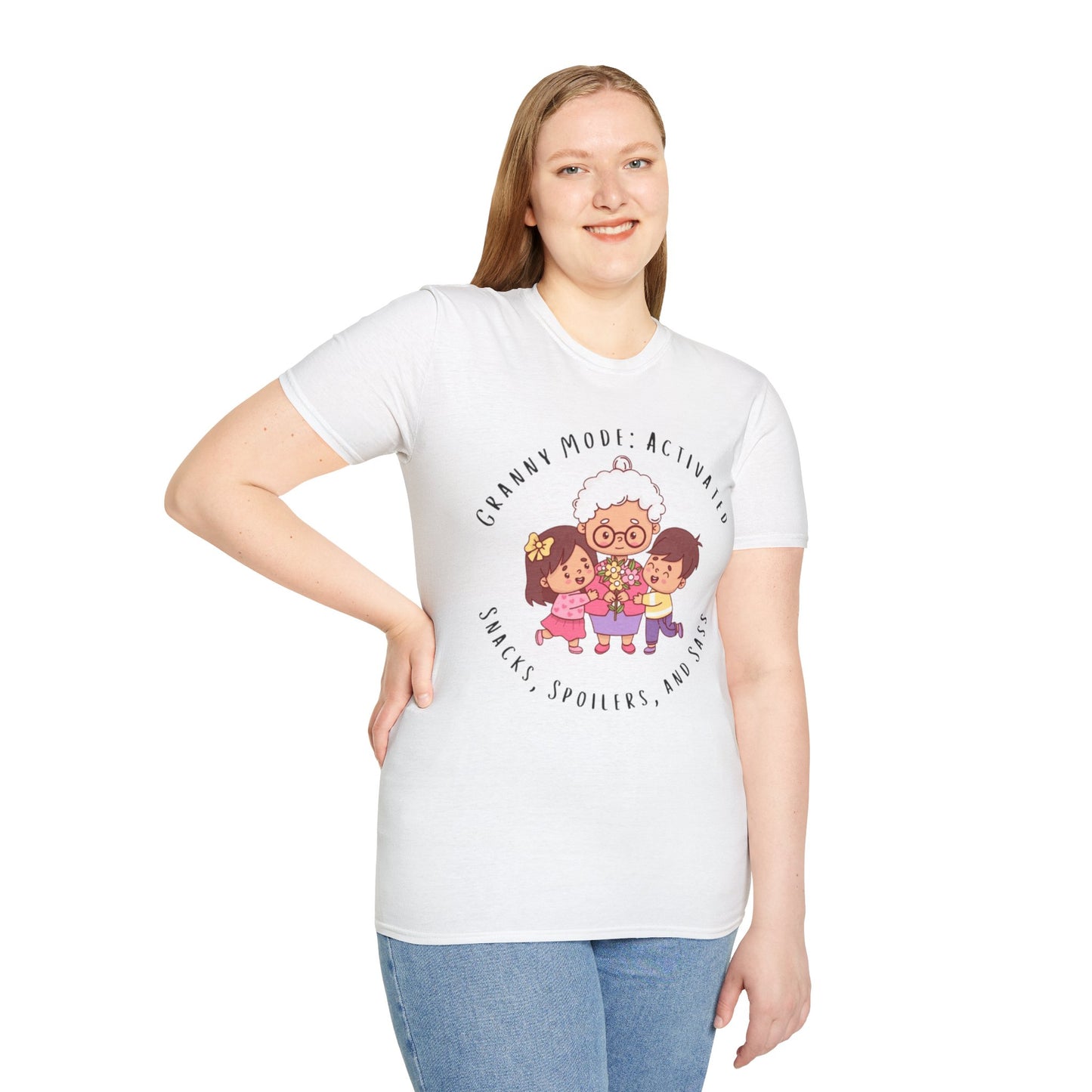 Granny Mode Activation T-Shirt, Cute Grandma Shirt, Family Moments Tee, Gift for Grandma, Fun Vintage Style Tee