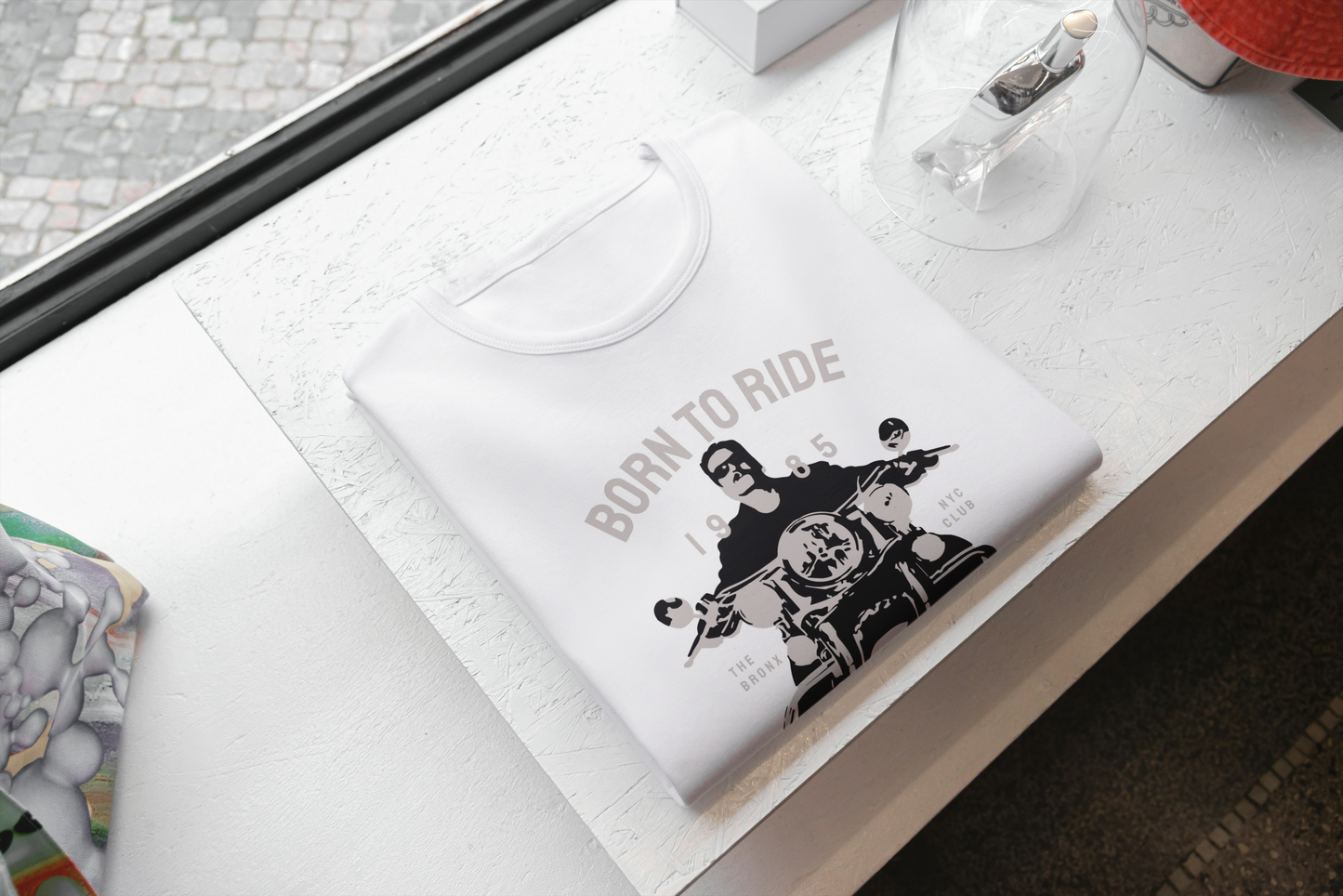 Born to Ride Unisex Cotton Crew Tee | Motorcycle Lovers Gift | Biker Tee for Men & Women | Casual Wear | Motorcycle Enthusiast Apparel