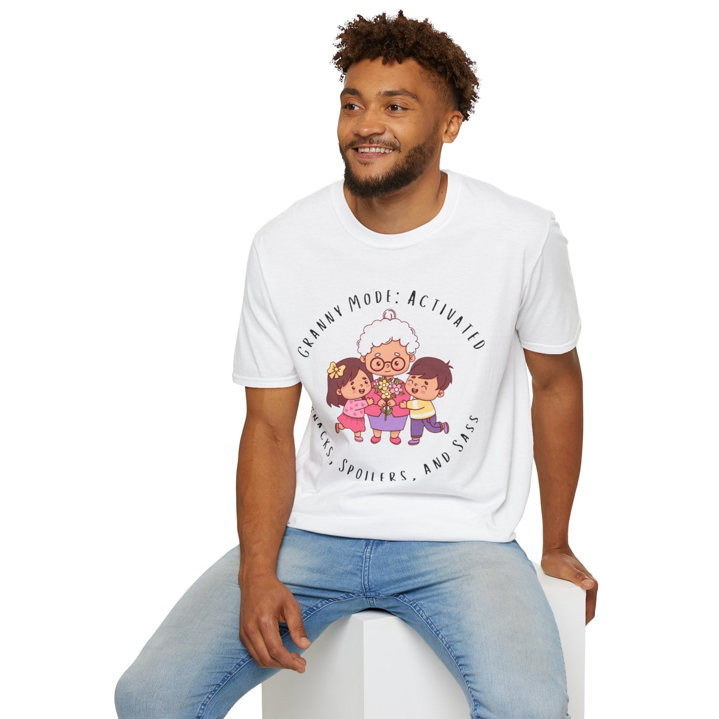 Granny Mode Activation T-Shirt, Cute Grandma Shirt, Family Moments Tee, Gift for Grandma, Fun Vintage Style Tee