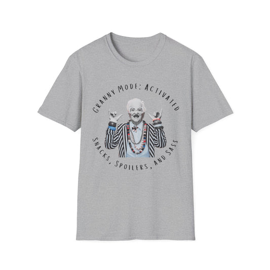 Granny Mode Activated T-Shirt, Fun Unisex Tee, Gift for Grandma, Family Reunion Apparel, Quirky Humor Shirt