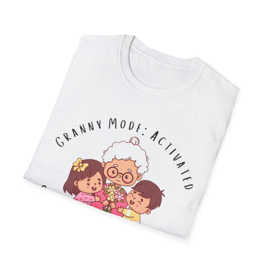 Granny Mode Activation T-Shirt, Cute Grandma Shirt, Family Moments Tee, Gift for Grandma, Fun Vintage Style Tee